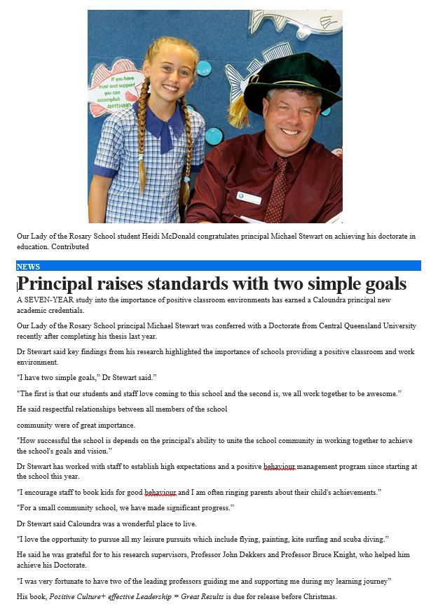 Principal raises standards.JPG